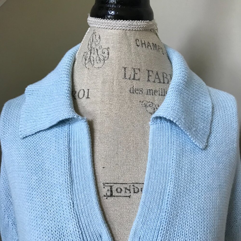 Kinross Split Neck Polo Pullover Sweater Womens L… - image 4